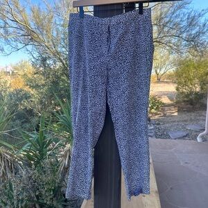 Silk black and white Theory slacks